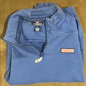 Vineyard Vines Blue Quarter-Zip Pullover